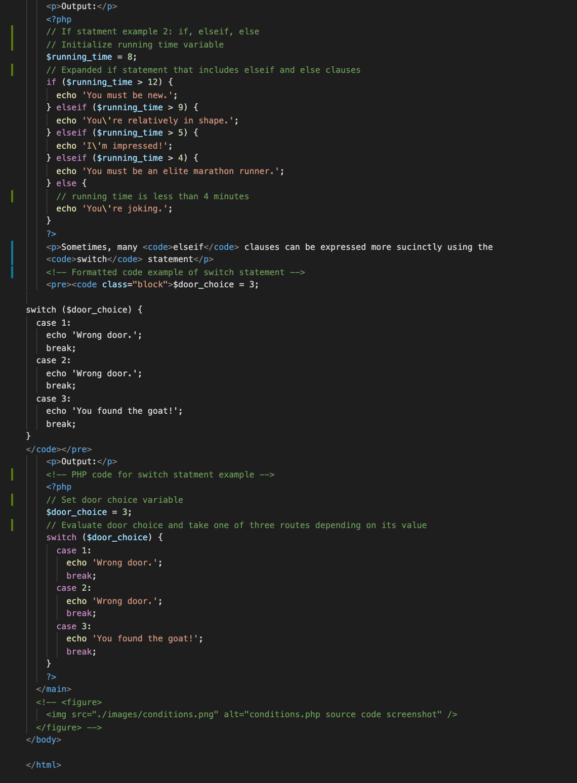 conditions.php source code screenshot